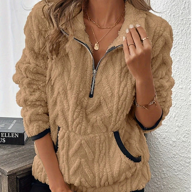 Maglione invernale con zip